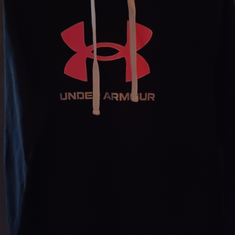 Under Armour Black Hoodie with Red Logo
